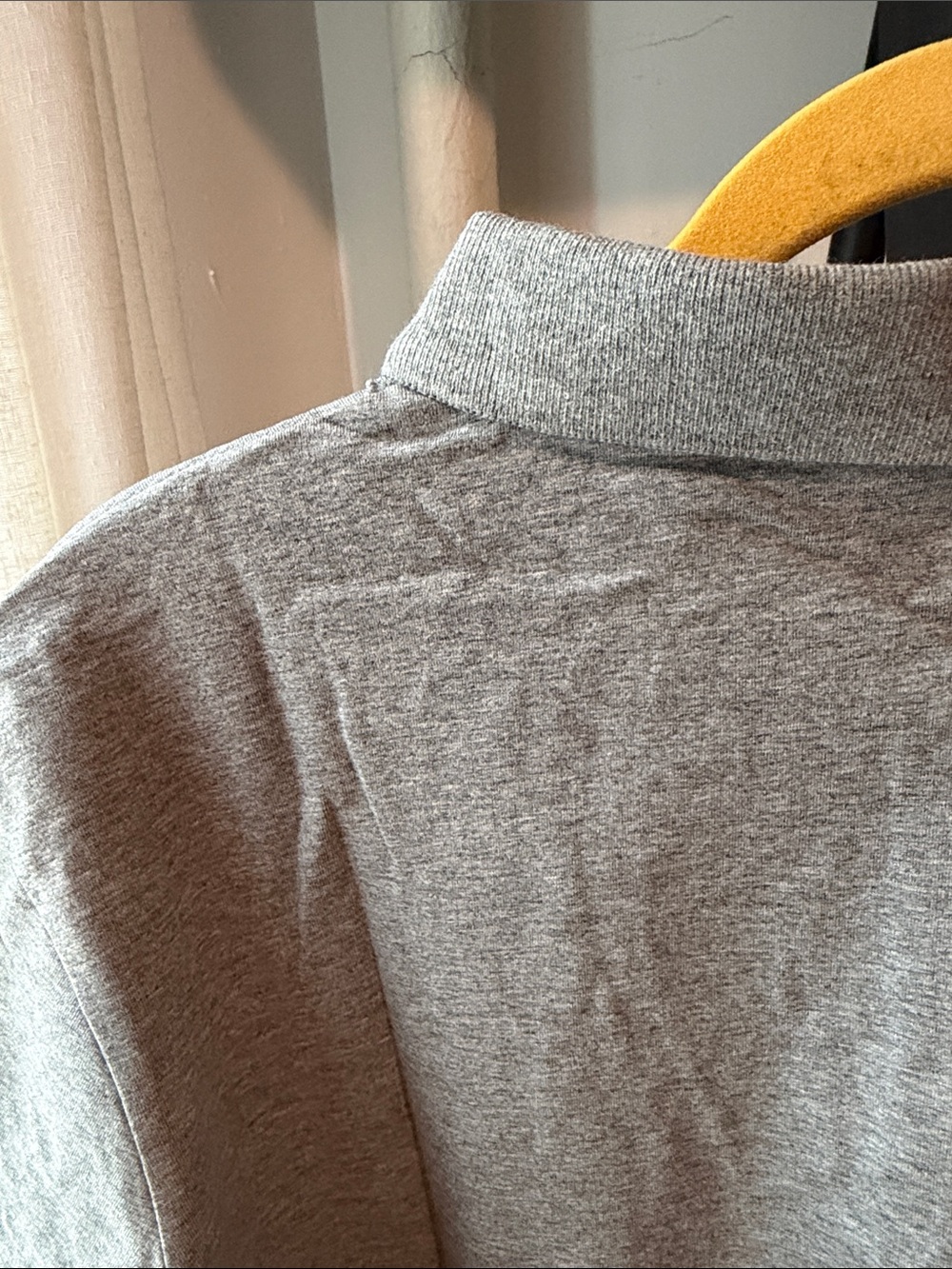 Jed North Men's Gray Quarter Zip Muscle Fit Polo Shirt Size Medium - Picture 8 of 9